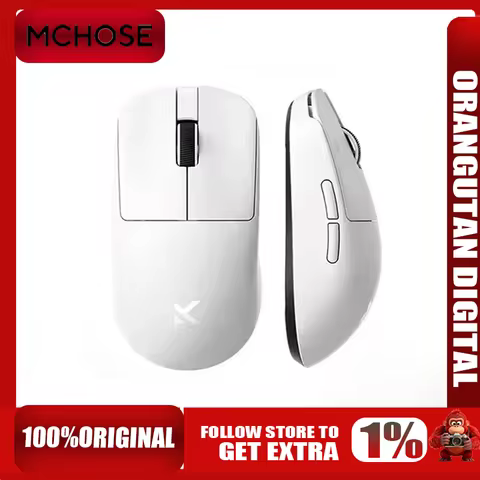 MCHOSE L7 Pro Ultra E-Sports Mouse Three-Mode Game Pro Wireless Bluetooth PAW3395 Lightweight