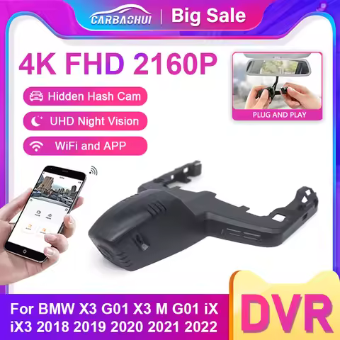 New ! Car DVR For BMW X3 G01 X3 M G01 iX3 iX 2022 2021 2020 2019 2018 E83 F25 F97 G08 Dash Cam 4K 21