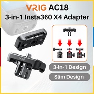Metal 1/4 inch VRIG Tripod Mount Adapter Insta360 X4 accessories insta 360 x4 mount ulanzi AC18