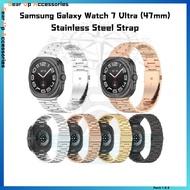 Stainless Steel Strap Smart Watch Band Replaceable For  Samsung Galaxy Watch 7 Ultra (47mm) Accessor
