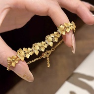 Gold-Plated Jewelry New Style Brushed Texture Butterfly Flutter Bracelet