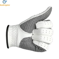 LeadingStar Fast Delivery Men Left Hand Golf Glove Sheepskin Slip Resistant Wear Resistant Breathable for Sports