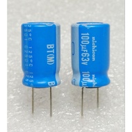 Nichicon BT 100uf 63v capacitor fan capacitor kipas siling kapasitor kipas siling