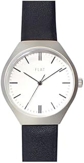 E01321S-1 BK Women's Flat Sweatproof Strap Matte Case Watch, Black