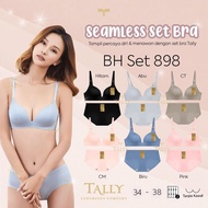 TALLY BRA BH SET CD SEAMLESS 898 I CUP a | WIRELESS I THIN FOAM I SIZE 34-38