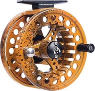 M MAXIMUMCATCH Maxcatch ECO Large Arbor Fly Fishing Reel (3/4wt 5/6wt 7/8wt) and Pre-Loaded Fly Reel