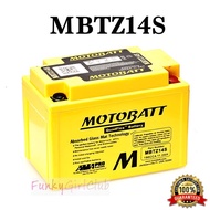 MOTOBATT MBTZ14S YTZ12S YTZ14S MBTZ14 QuadFlex Battery 100% Original BMW R1200 F800 F700 KTM 1290 DUKE