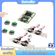 Mini PCIe 4 Ports RS422 RS485 Db9 Com Half Size Mini PCI Express Serial Port Industrial I/O Controll