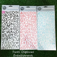 Fontz Chipboard Embellishments