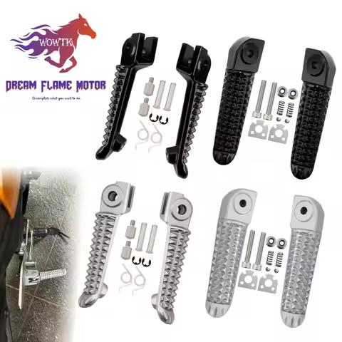 Rider Passenger Foot pegs Front Rear Pedals Motorcycle Racing Footrest For YAMAHA YZF R6 R1 LE R1M R