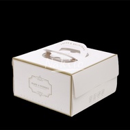 【20pcs】HANDLE CAKE BOX 8 INCH with cake board)
