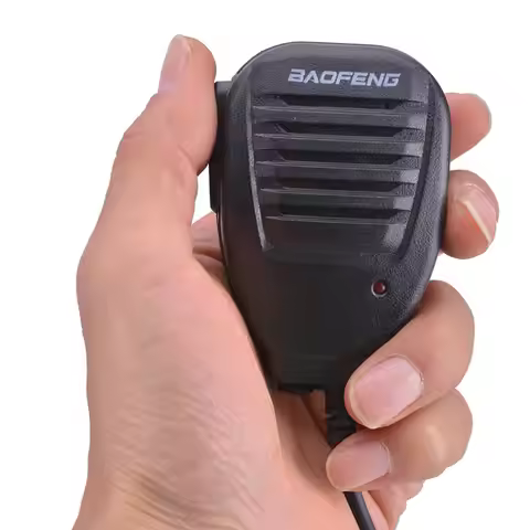Portable Waterproof PTT for Baofeng Walkie Talkie Microphone Handheld Speaker Walkie Talkie Speaker