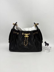 Chanel Hobo 25 Mini 黑金荔枝皮