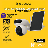 EZVIZ 8w Solar 2K+ Remote Dual-Lens 4MP+4MP Outdoor AI Camera | H90 Dual & HB90 Dual Kit Wireless Wi