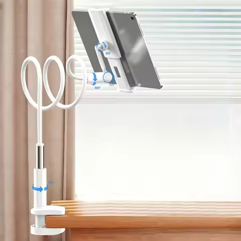 Flexible Long Arm Tablet Stand Holder for Bed Desk 5-12’’ Phone Tablet Support for Xiaomi Huawei Sam