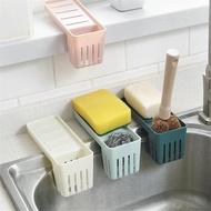 Kitchen Sponge Drain Holder Suction Cup Sink Shelf Soap Sucker Storage Rack Basket Wash Toilet Soap 