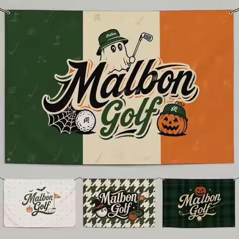 Brand Malbon Golf Flags Flags Minimalist Fabric Outdoor Garden Banner Hanging Sign for Shop Home Dec
