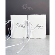 Vows book - Wedding promise card - Sample 20