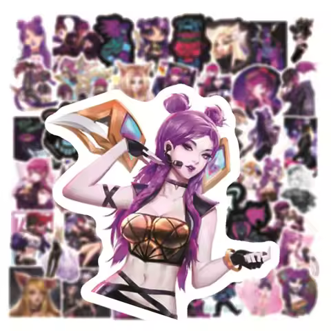 10/30/50PCS Game LOL KDA Anime Stickers for Laptop Water Bottle Skateboard Scrapbooking Waterproof K