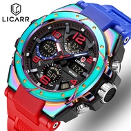 LICARR Brand Mens Watches Original Sport Waterproof Date Military Casual Fashion Alarm Men Watch Sto