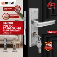 Minimalist Home Door Handle Size 20CM MATCH Medium Door Lock One Set Ready to Install MM-89