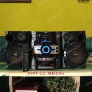 Compo Hifi LG MDD64 lengkap Remot