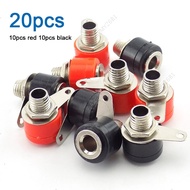 20pcs Banana Socket 4MM Terminal Banana Seat Banana Socket Plug Nickel Plated  MY26B1