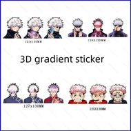 YB2 Jujutsu Kaisen SPYxFAMILY Genshin Impact 3D gradient change sticker Magic sticker refrigerator c