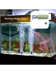 水族箱氧氣泵 Usb攜帶式靜音氧氣泵 家用魚缸氧氣泵釣魚小型氧氣墊