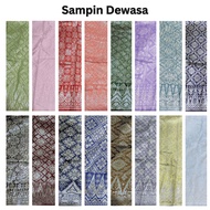 Sampin Raya Murah Tenun Sampin 2Meter Multi Colors Siap Jahit