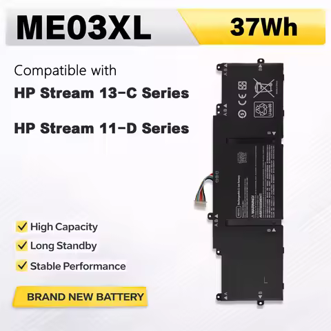 PowerHub ME03XL Laptop Battery For HP Stream 11-D 13-C Series 11-d010nr 13-c110nr HSTNN-UB6M 787089-