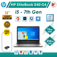 HP EliteBook 840 G4 Intel i5 7th Gen 14" Touch Screen 16GB RAM 256GB SSD Win 10 Pro Laptop