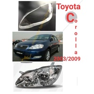Toyota Corolla altis 2003-2009 Head Lamp Cover  Quality Product Altis HEADLAMP COVER /HEADLIGHT COVE