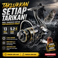 KINGME - TaffSPORT GHOTDA Spinning Fishing Reel 5.2:1 2000 - BK2000