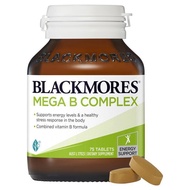 Blackmores Mega B Complex 75 Tablets (EXP:Nov 2025) Support Energy Levels, Vitamin B Formula