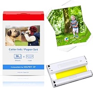 Esaytool Compatible for Canon KP-36IN 1 Ink Cartridge & 36 Sheets 4x6 Photo Paper Compatible with Se