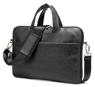 Kinmac 360° Protective Waterproof PU Leather Laptop Shoulder Messenger Sleeve Briefcase case Bag (13