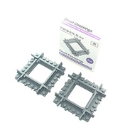Trixbrix Short Crossings 90deg -2pcs Compatible with Lego City Train Sets 60197 60198 10277 60205 60