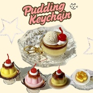 GANTUNGAN PUDDING Keychain, HEISEI RETRO PUDDING KEYCHAIN