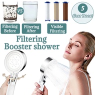 Shower Head Filter 5 Modes Supercharged Shower PP Cotton Filter Element Universal Shower Head Set Bathroom Accessories 过滤花洒