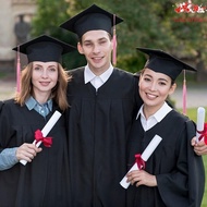 Solid Color Graduation Gown - Academic Robes for Degree Ceremony