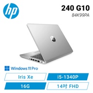 HP ProBook 240 G10 惠普輕薄窄邊商務筆電/i5-1340P/16G D4/512G SSD/14吋 FHD/Win11 Pro/1年保固/包包+滑鼠/84K99PA/星河銀