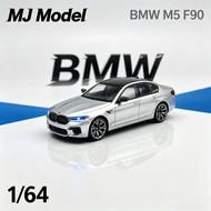 MJ Model 1/64 Newly Upgraded BMW M5 F90 Blue Headlight Diecast Car Model Alloy Simulation Collection