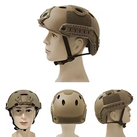Tactical Helmet Fast PJ Type Airsoft Paintball Shooting Wargame Helmets Combat Head Protective Gear