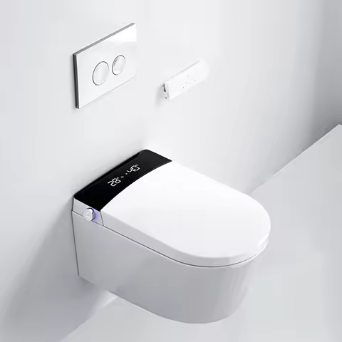 New Europe Electronic Bathroom WC Bidet Sensor Type Automatic Wall Hung Seat Intelligent Smart Toile