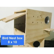 Nest box fine wood and palochina for birds 8x12, 6x9, 8x16, 12x12