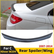Splitter Rear Spoiler Wing Exterior Part Trunk Boot Lip For Mercedes Benz C class W204 4 Door 2007-2