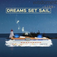 WISDOMEST Cruise Ship Model Toy  Simulation Birthday Gift Home Decoration