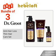 Dr. Groot Anti-Hair Loss and Thin Hair Care Set (Made in Korea, K-Beauty, Local SG Seller, Ready Stock) - HEBELOFT