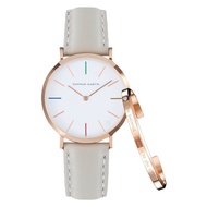 Hannah Martin Hue 36 Women Waterproof Leather Quartz Watch - Jamtangan Kulit Perempuan 36mm